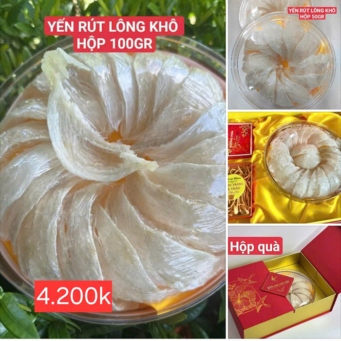 Yến sào rút lông nguyên tổ  HỒ CHÍ MINH