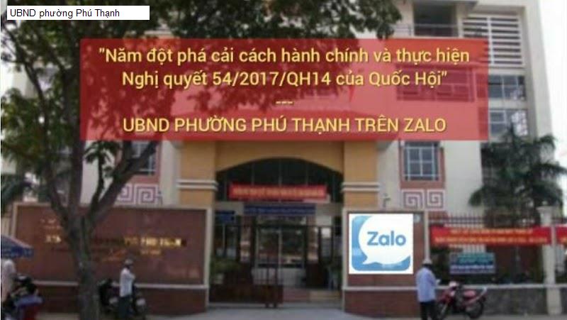 UBND phường Phú Thạnh