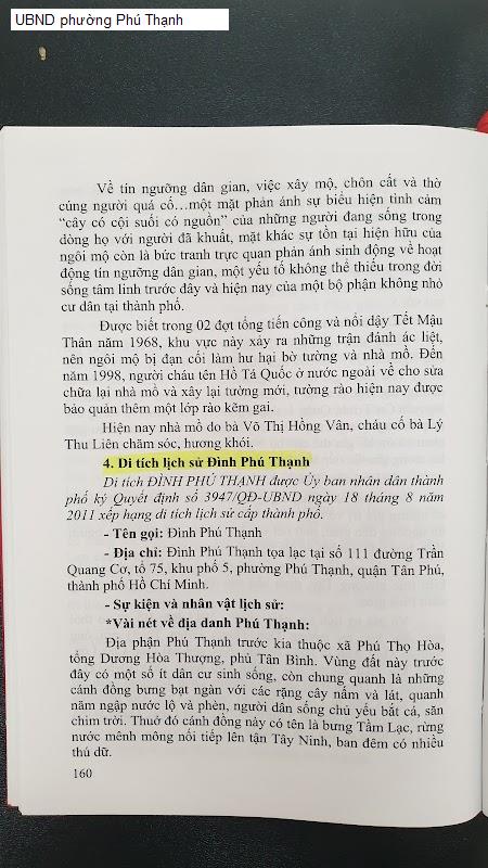 UBND phường Phú Thạnh