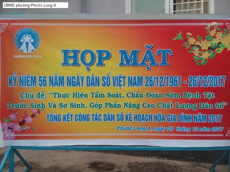 UBND phường Phước Long A