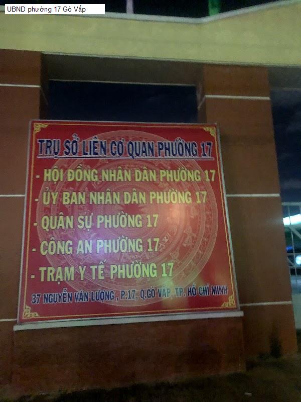 UBND phường 17 Gò Vấp