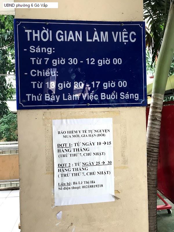 UBND phường 6 Gò Vấp