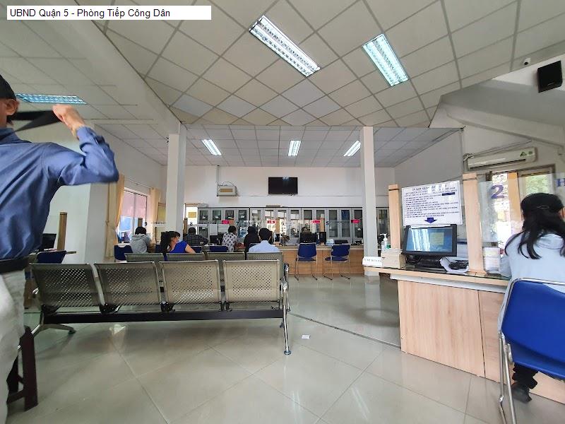 UBND Quận 5 - Phòng Tiếp Công Dân