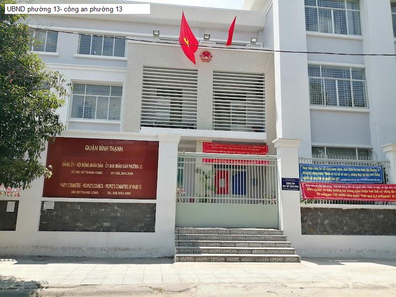 UBND phường 13- công an phường 13