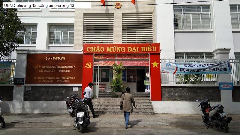 UBND phường 13- công an phường 13