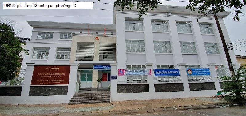 UBND phường 13- công an phường 13