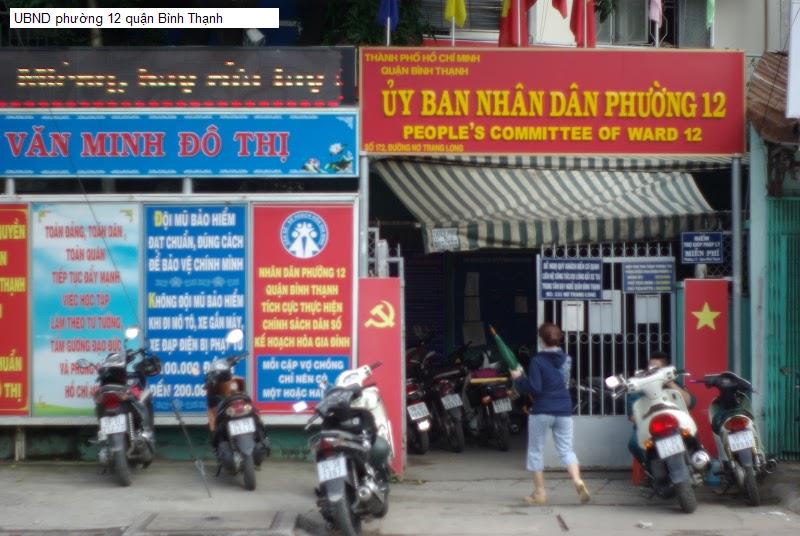 UBND phường 12 quận Bình Thạnh