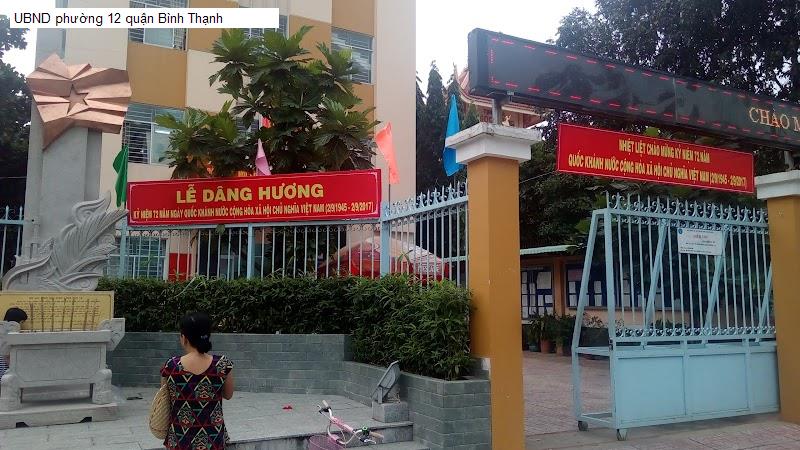 UBND phường 12 quận Bình Thạnh