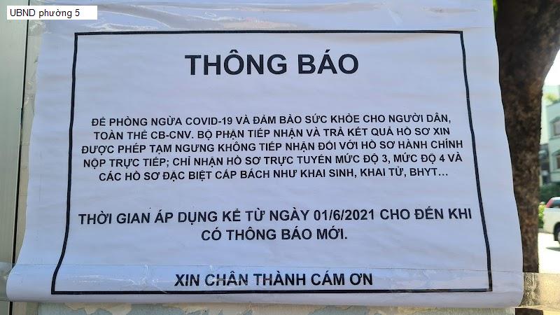 UBND phường 5
