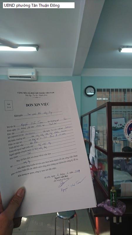UBND phường Tân Thuận Đông