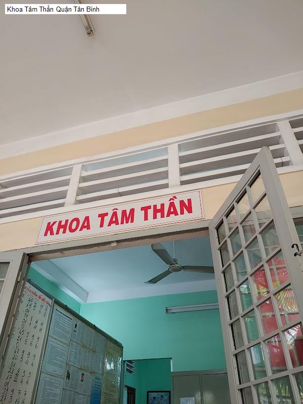 Khoa Tâm Thần Quận Tân Bình