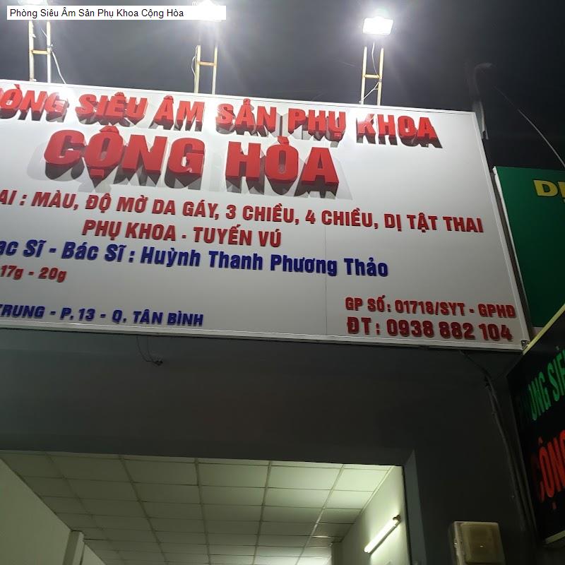 Phòng Siêu Âm Sản Phụ Khoa Cộng Hòa