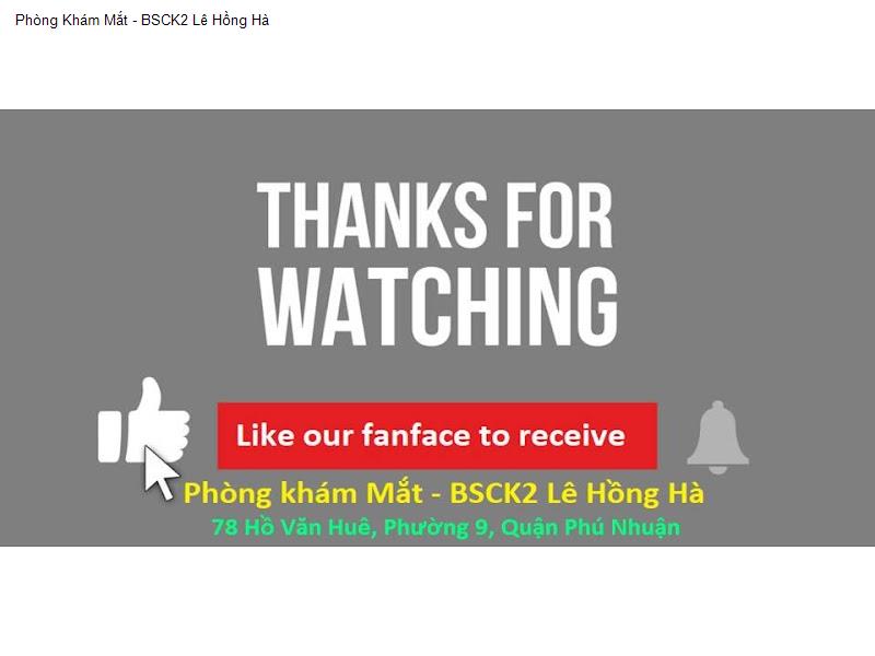 Phòng Khám Mắt - BSCK2 Lê Hồng Hà