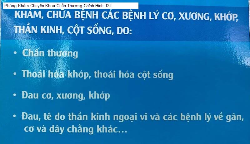 Phòng Khám Chuyên Khoa Chấn Thương Chỉnh Hình 122