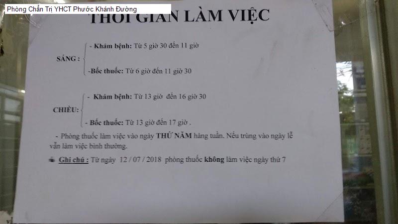 Phòng Chẩn Trị YHCT Phước Khánh Đường