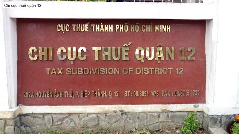 Chi cục thuế quận 12