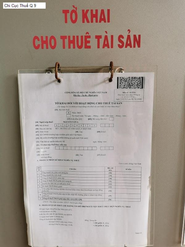 Chi Cục Thuế Q.9