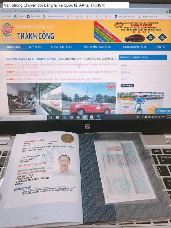 Văn phòng Chuyển đổi Bằng lái xe Quốc tế IAA tại TP.HCM