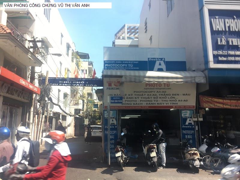 VĂN PHÒNG CÔNG CHỨNG VŨ THỊ VÂN ANH