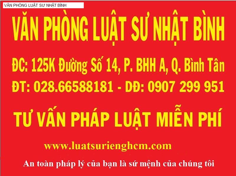 VĂN PHÒNG LUẬT SƯ NHẬT BÌNH