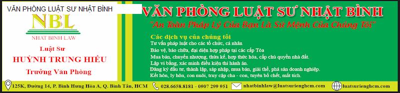 VĂN PHÒNG LUẬT SƯ NHẬT BÌNH