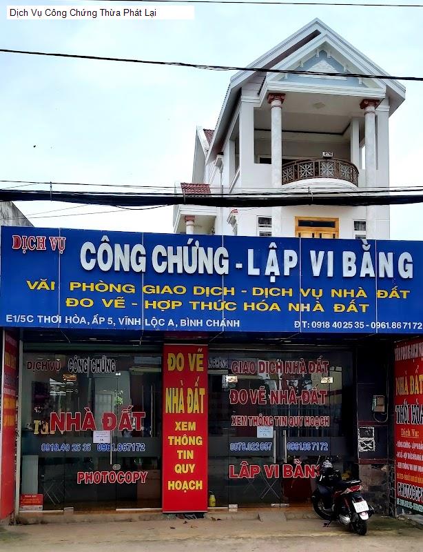 Dịch Vụ Công Chứng Thừa Phát Lại