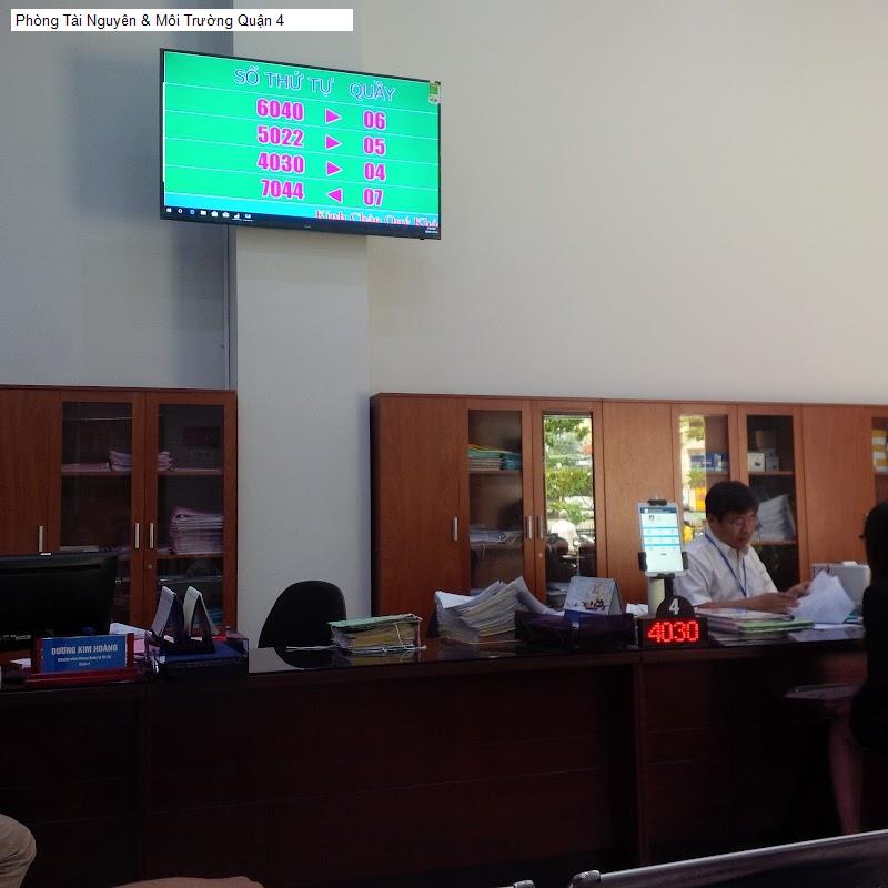 Phòng Tài Nguyên & Môi Trường Quận 4